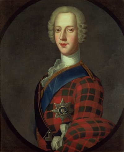 Prins Charles Edward Stuart (Bonnie Prince Charlie, 1720-88) door Robert Strange